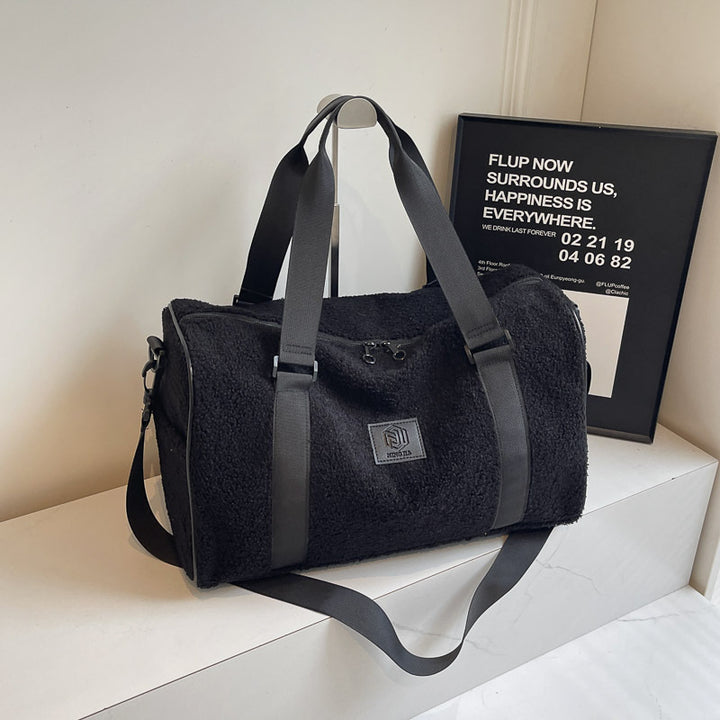 Cozy Fleece-Lined Travel Duffle Bag Kalsten