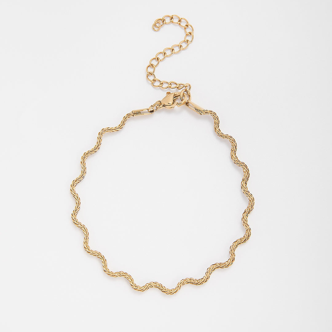 Elegant Wavy Chain Necklace Kalsten