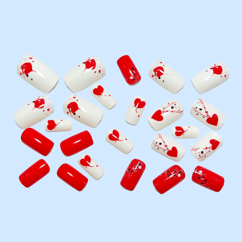 Artificial nails with creative heart design Kalsten