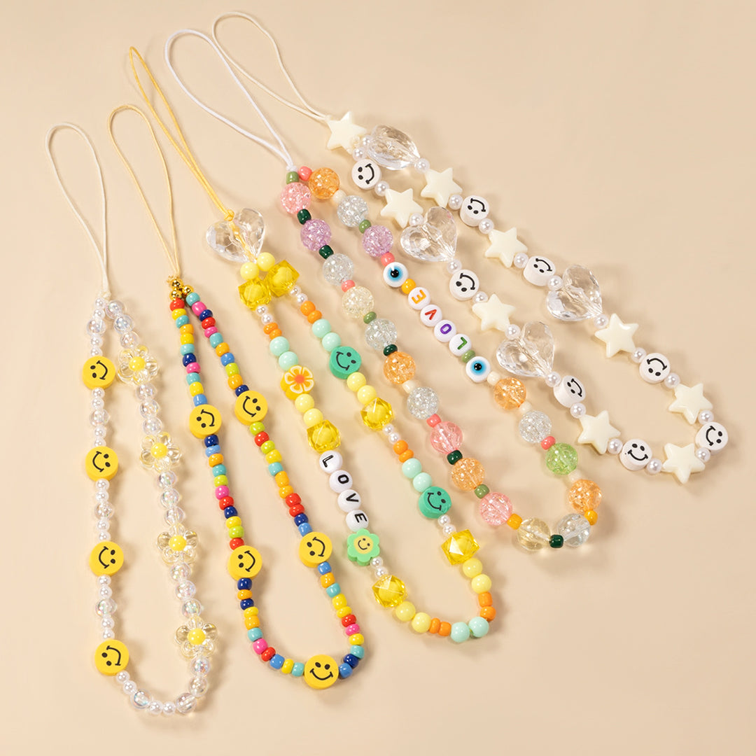 Beaded Smile Face Eyewear Chain Kalsten