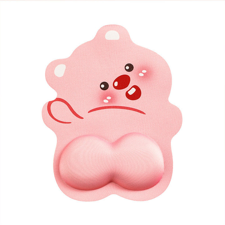 Cute Cartoon Bear-Themed Mouse Pad