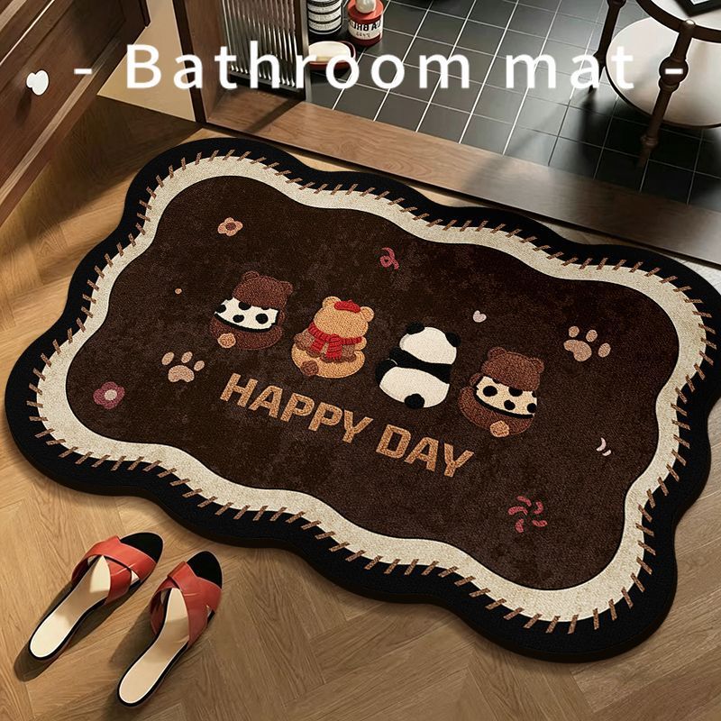 Playful Cartoon Bath Mat Kalsten