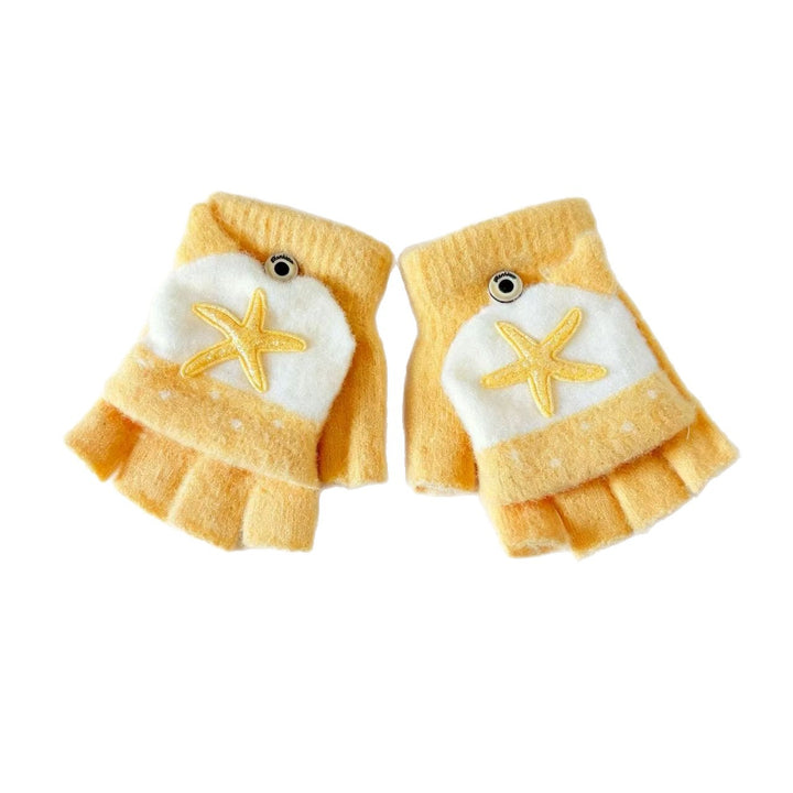 Cute Cartoon-Themed Fingerless Gloves Kalsten
