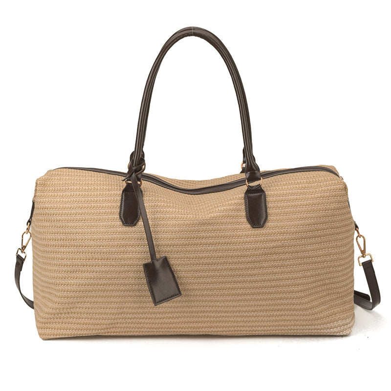 Spacious Woven Weekend Travel Tote Kalsten