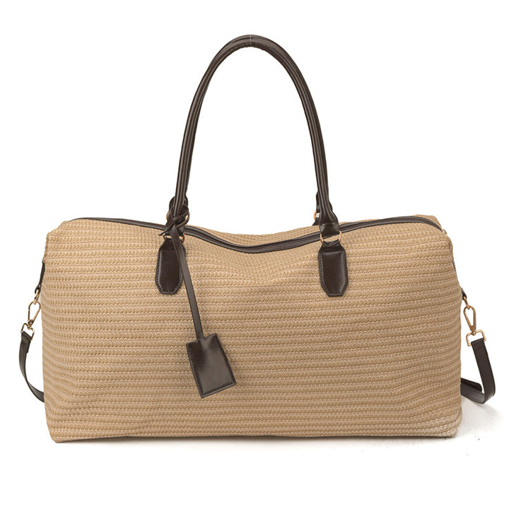 Spacious Woven Weekend Travel Tote Kalsten