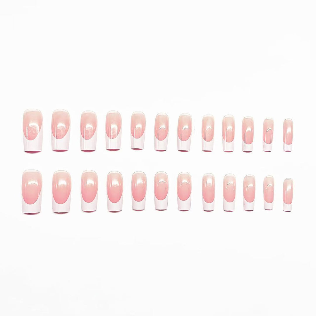 Stylish French Tip Nail and Toe Set Kalsten