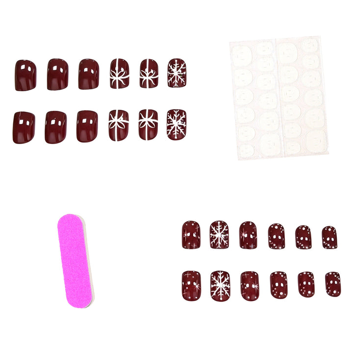 Festive Snowflake Nail Art Enhancements Kalsten