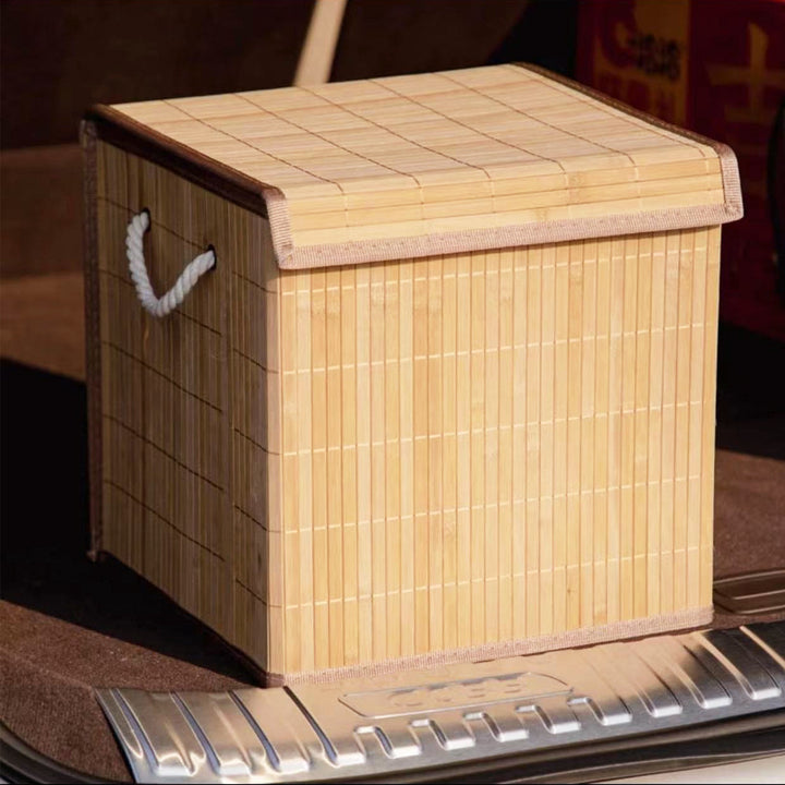 Laundry basket made of natural bamboo Kalsten