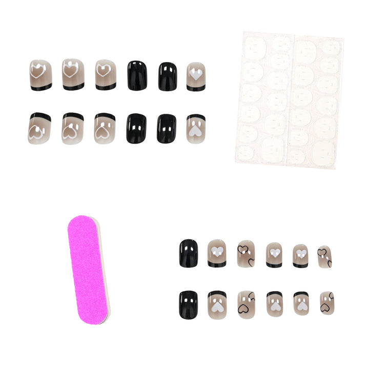 Creative Heart-Patterned Nail Art Enhancements Kalsten
