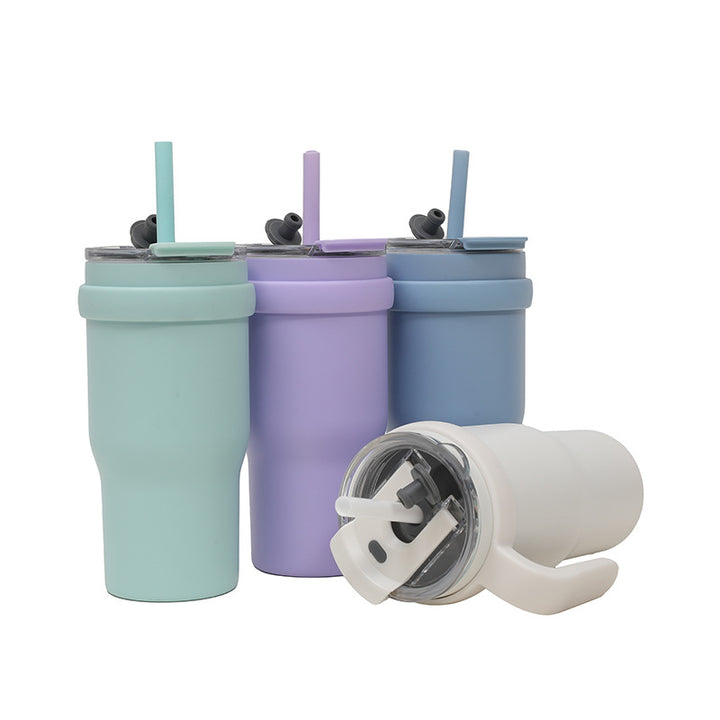 Unisex drinking cup with straw Kalsten