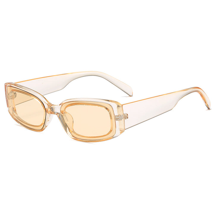 Women's stylish sunglasses with square lenses and transparent frame Kalsten