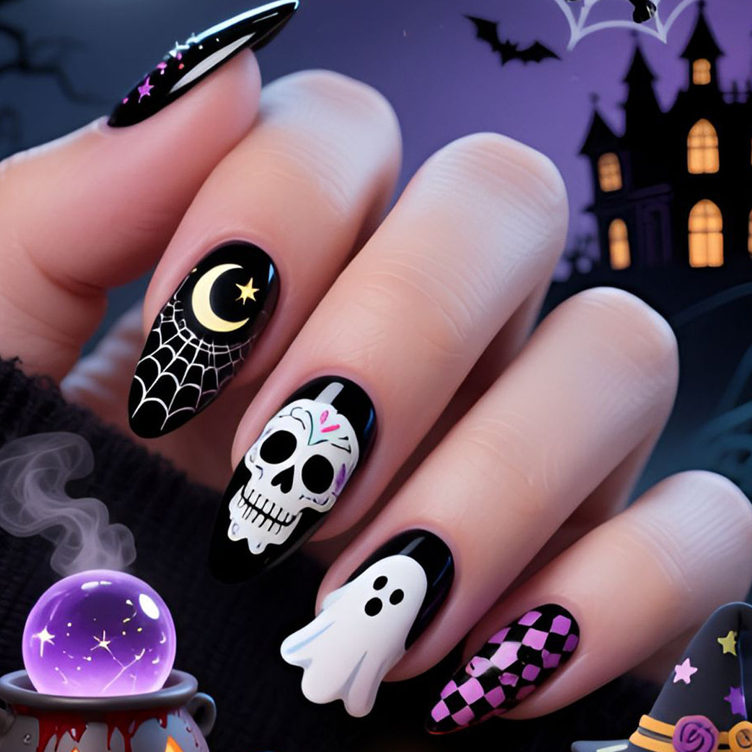 Halloween Themed Acrylic Nail Art Set Kalsten