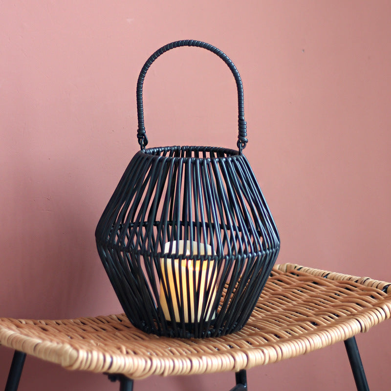 Decorative basket with handle Kalsten