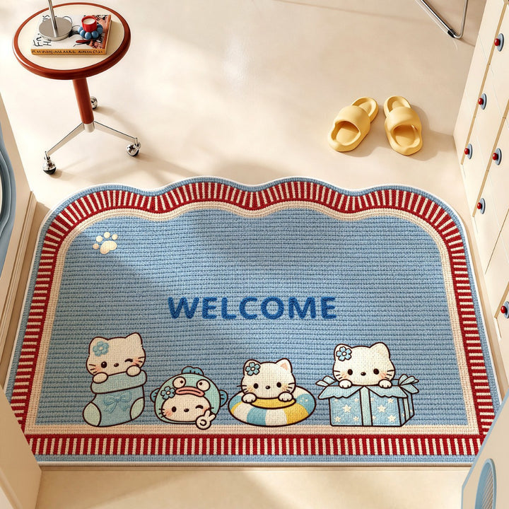 Playful Animal-Themed Bath Mat
