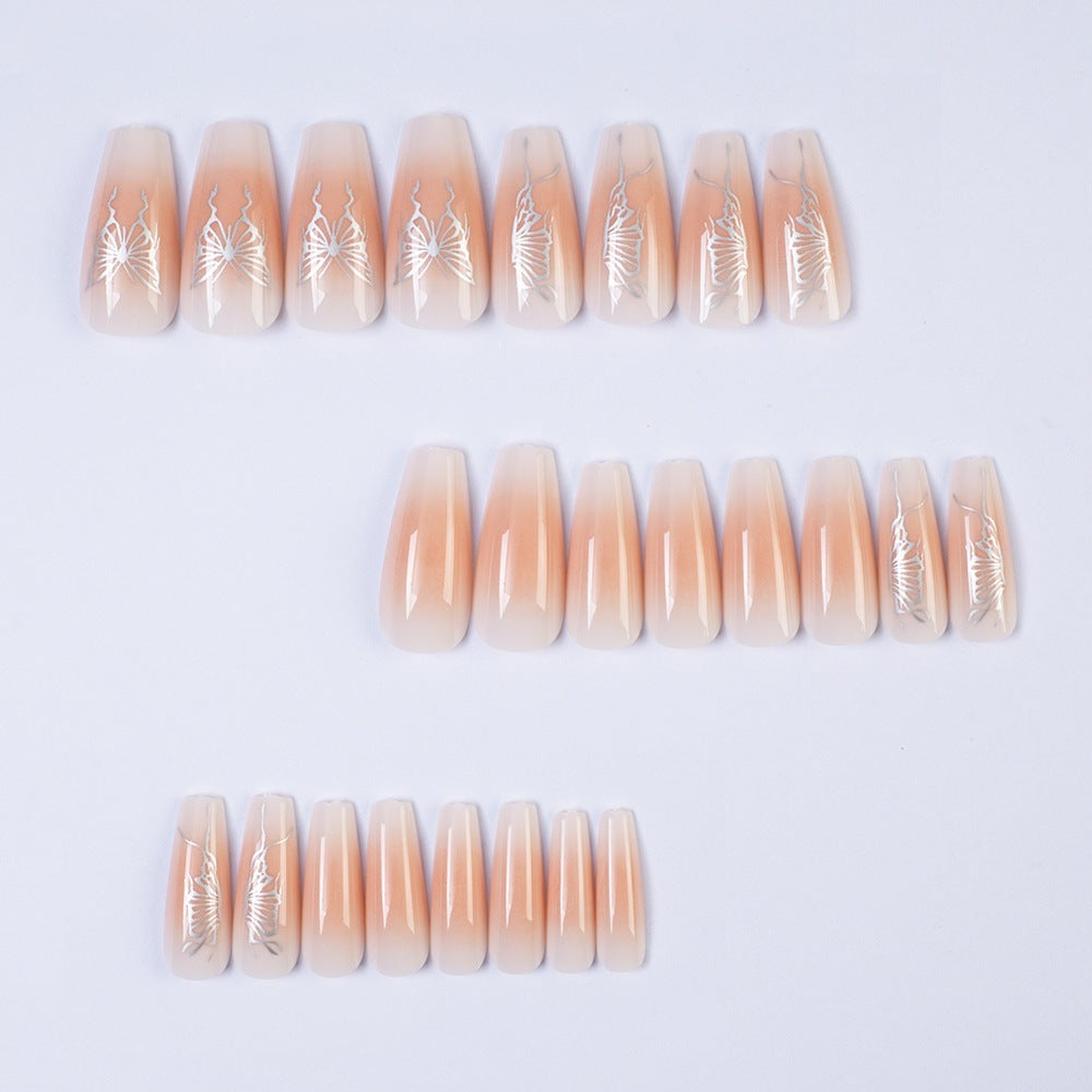 Artifical nails with elegant butterfly design Kalsten