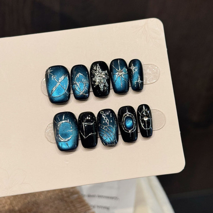Celestial Themed Press-On Nails
