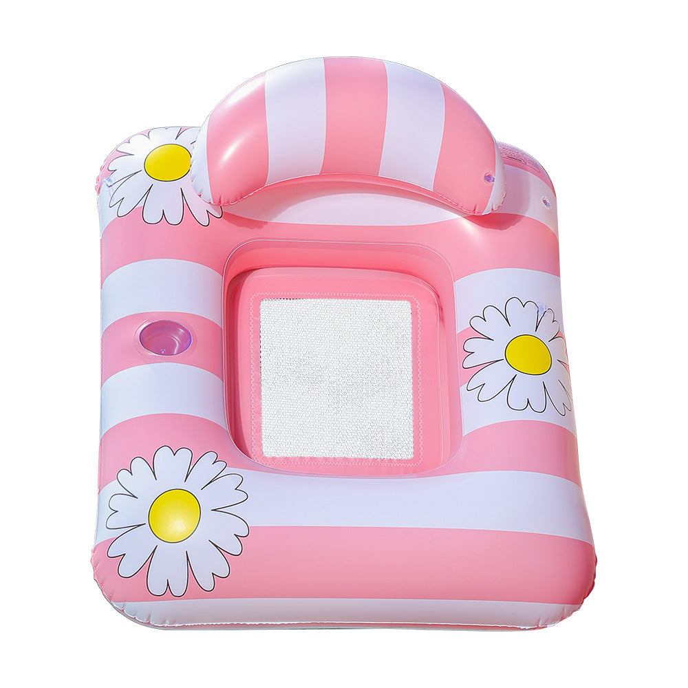 Women's Inflatable Lounge with Flower Pattern Kalsten