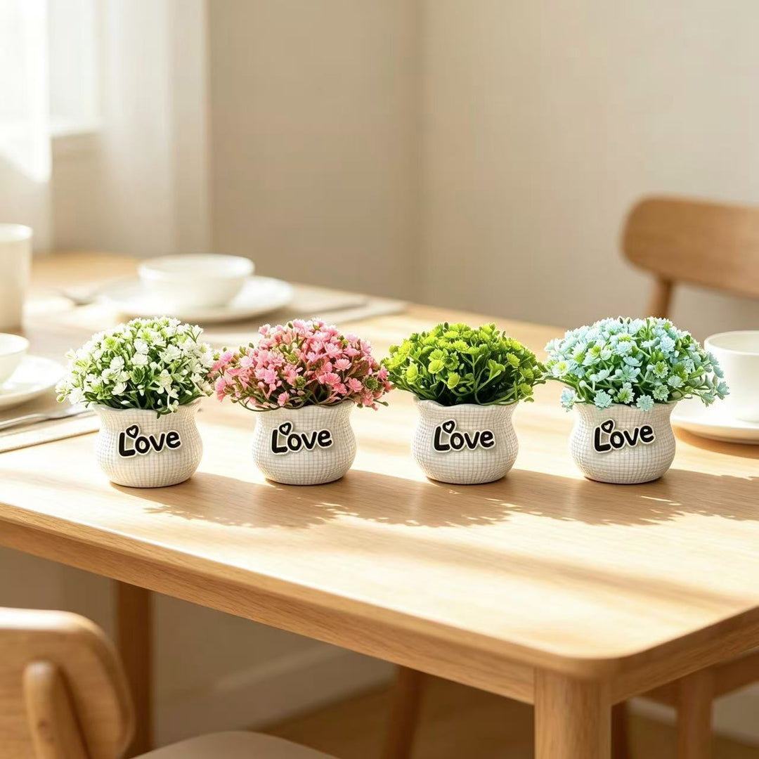 Miniature Decorative Flower Pot Set