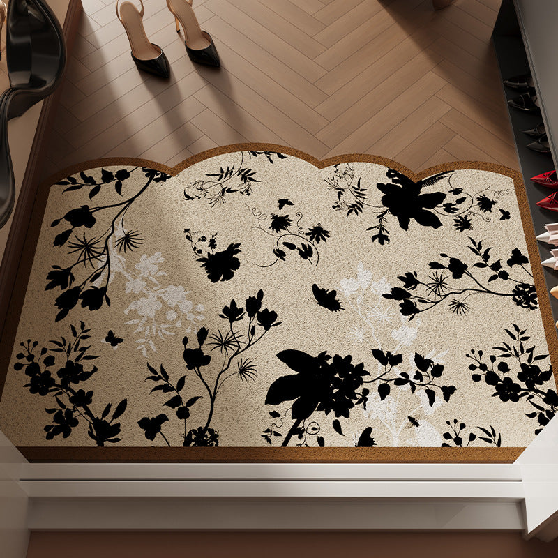 Floral Patterned Welcome Mat