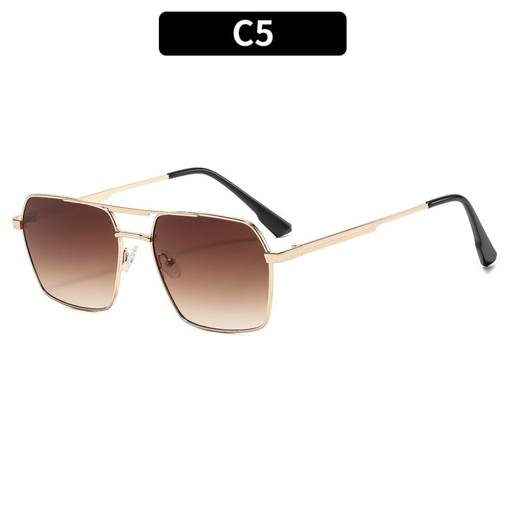 Oversized Square Sunglasses with Gradient Lenses