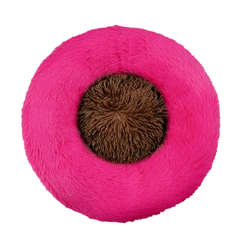 Round Plush Sleeping Bed  Dog Bed