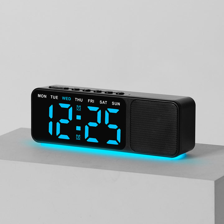 Digital LED alarm clock with multicolor lighting Kalsten