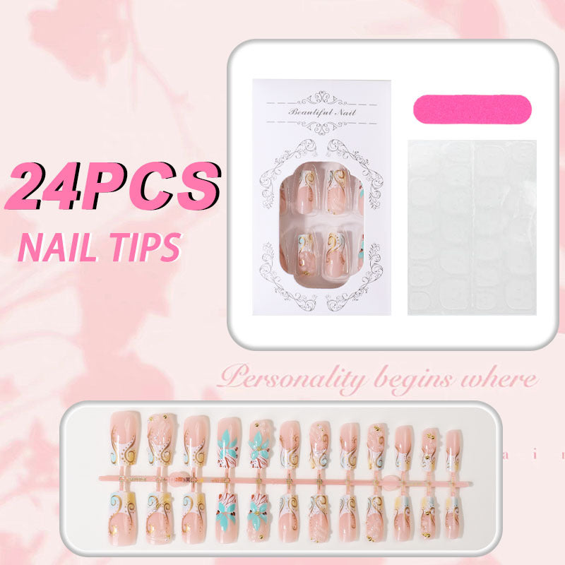 Decorative Press-On Nail Art Tips Kalsten