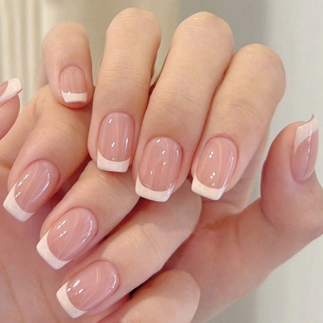 French Tip Acrylic Nail Set Kalsten