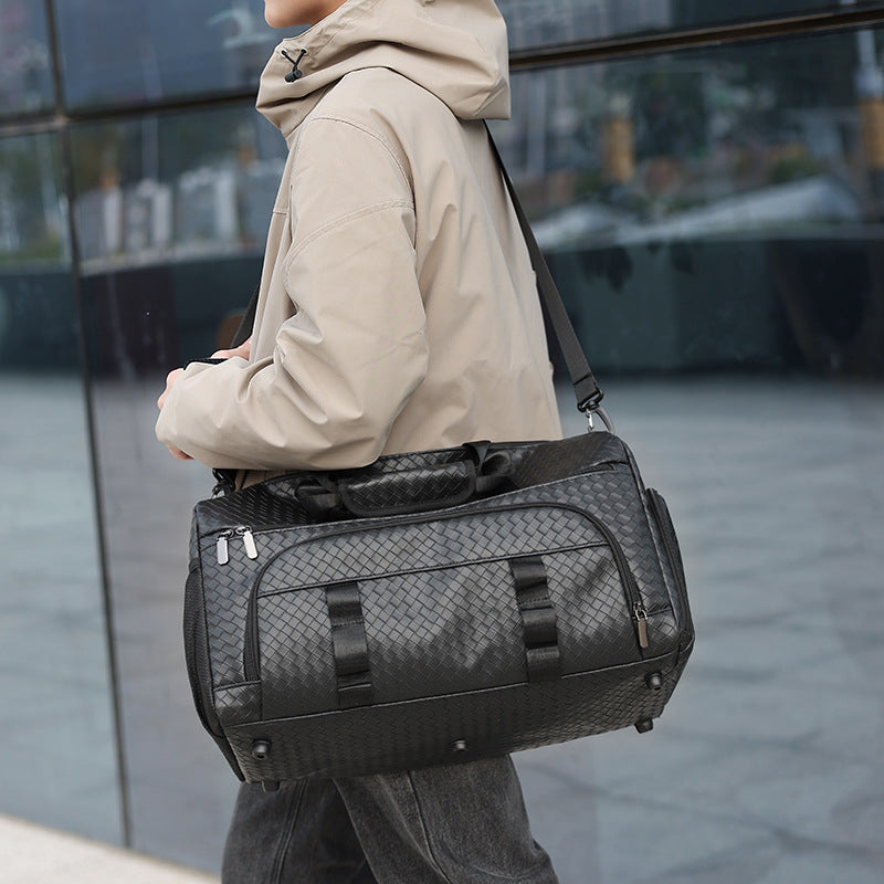 Woven Fabric Travel Duffle Bag Kalsten