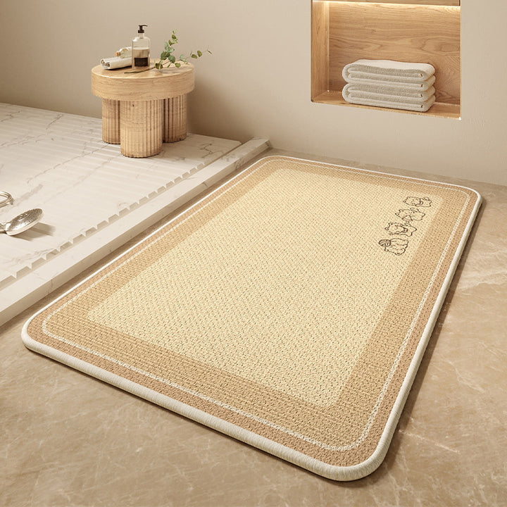 Cartoon Dog-Themed Bath Mat Kalsten