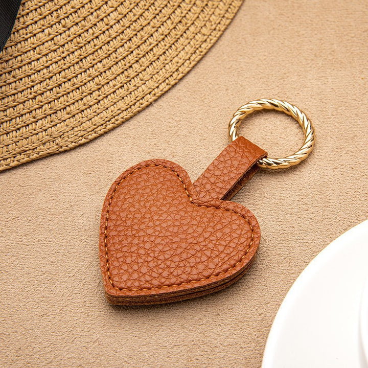 Heart-Shaped Leather Keychain Kalsten