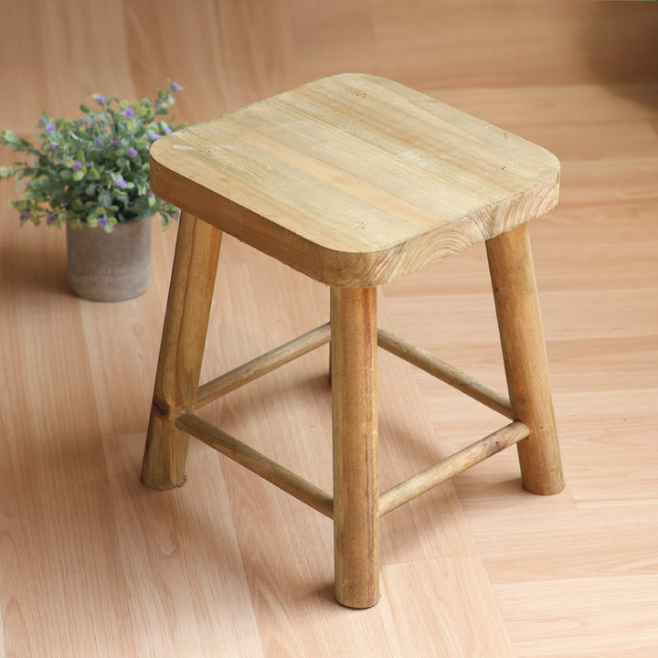 Robust stool made of solid wood Kalsten