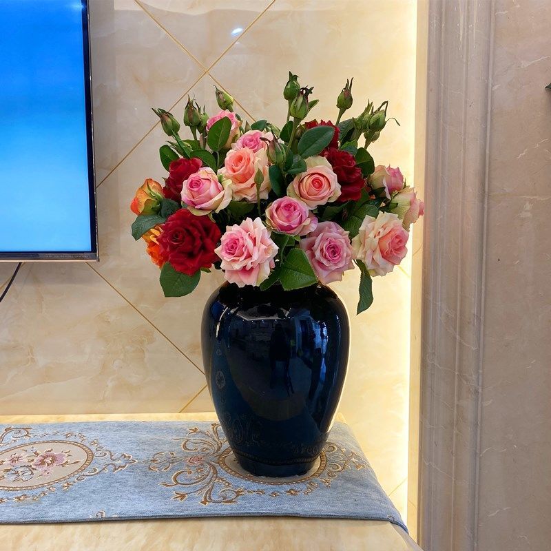 Realistic Artificial Rose Floral Arrangement