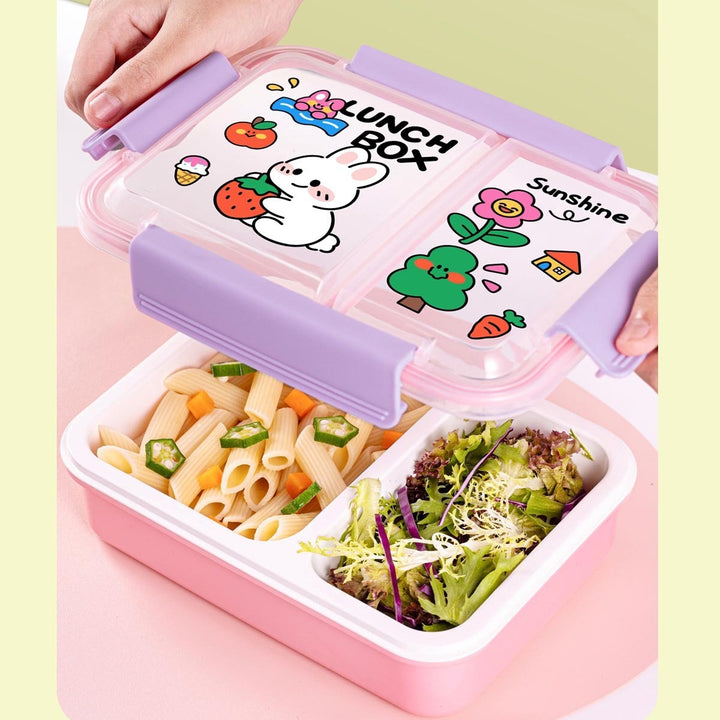Fun-Themed Multi-Compartment Lunch Box