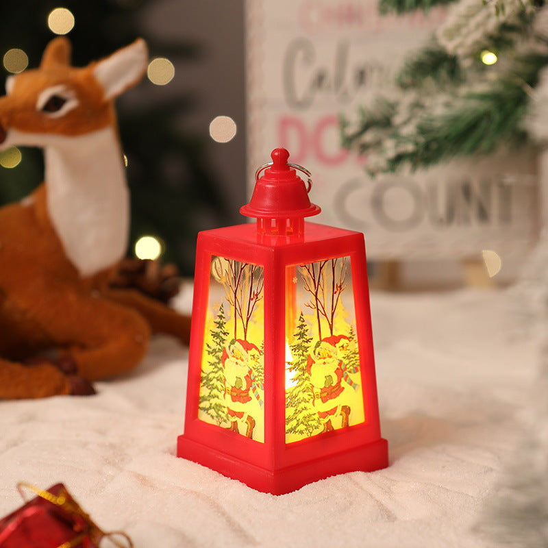 Decorative Christmas lantern with winter motifs Kalsten