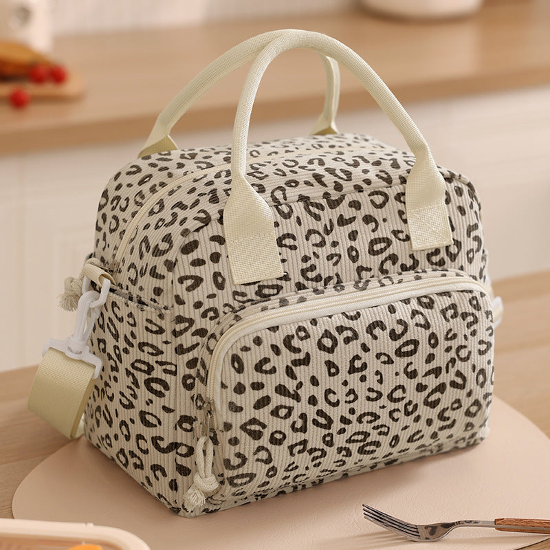 Insulated Lunch Bag with Stylish Zebra Print Kalsten