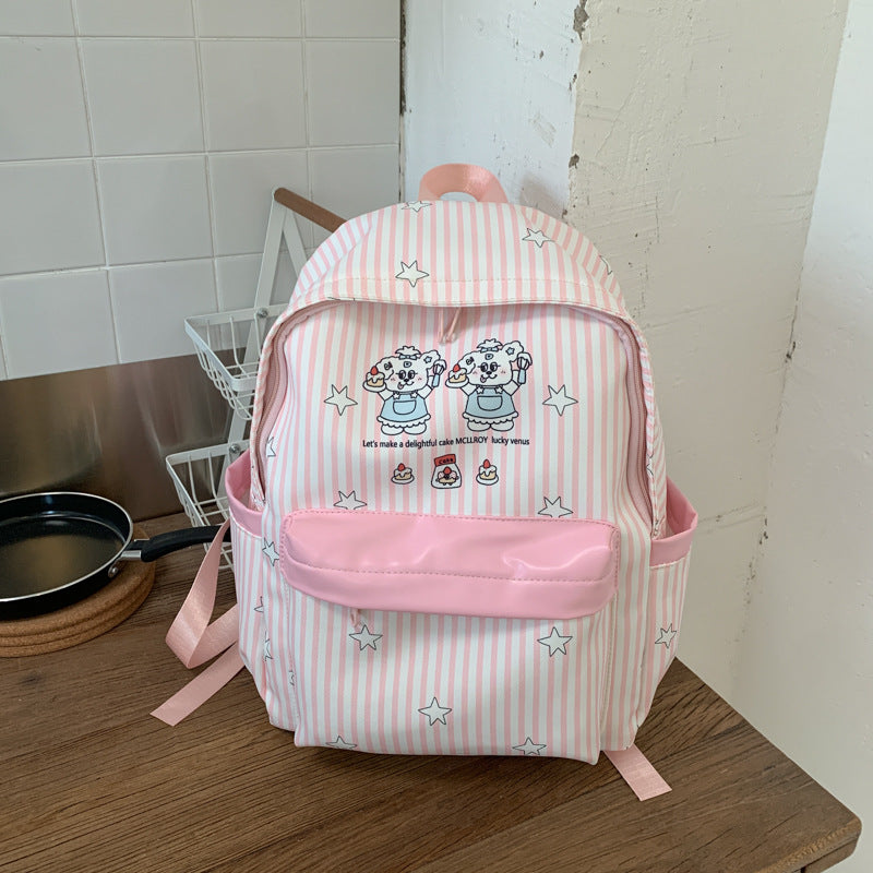 Backpack with Colorful Animal Design and Practical Compartments Kalsten