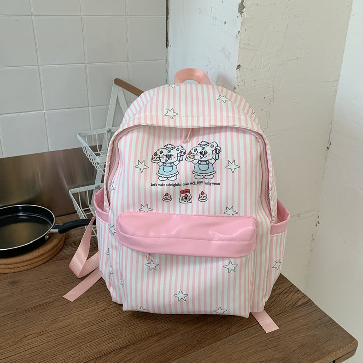 Backpack with Colorful Animal Design and Practical Compartments Kalsten