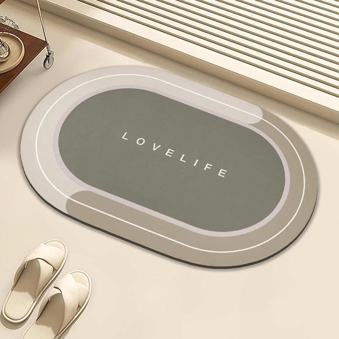 Oval Decorative Welcome Mat Kalsten