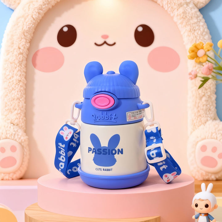 Women's insulated drinking bottle with ergonomic design and playful bunny motif Kalsten