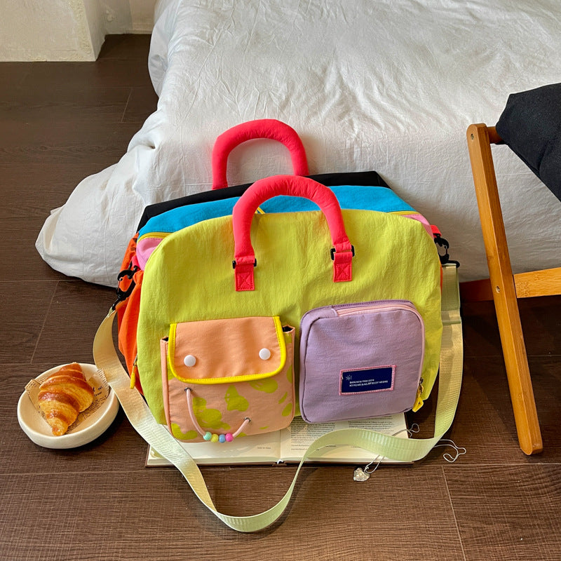 Colorful Multi-Pocket Travel Duffle Bag Kalsten