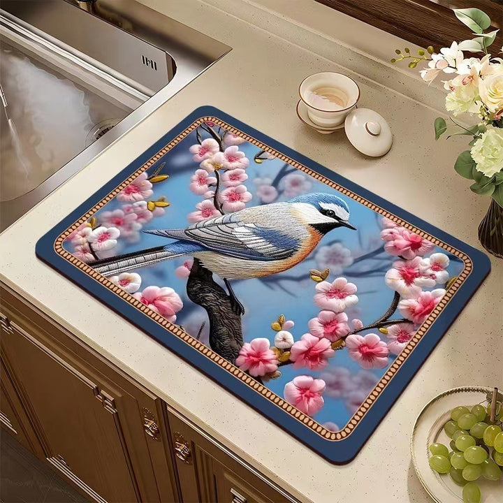 Floral Pattern Kitchen Mat Kalsten