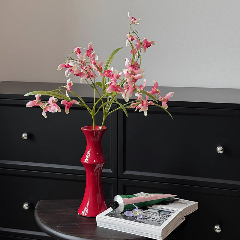 Sculptural Glossy Ceramic Vase