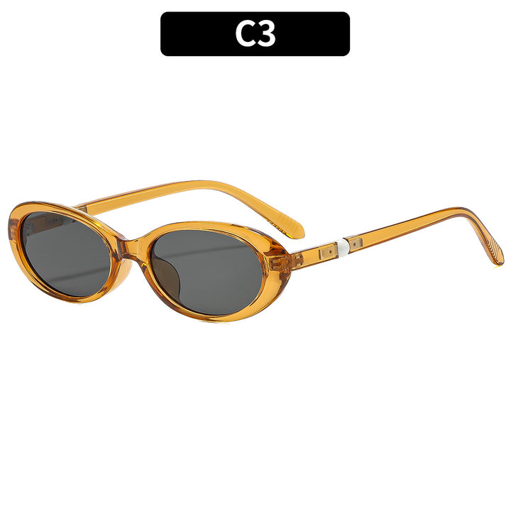 Sleek Minimalist Oval Sunglasses