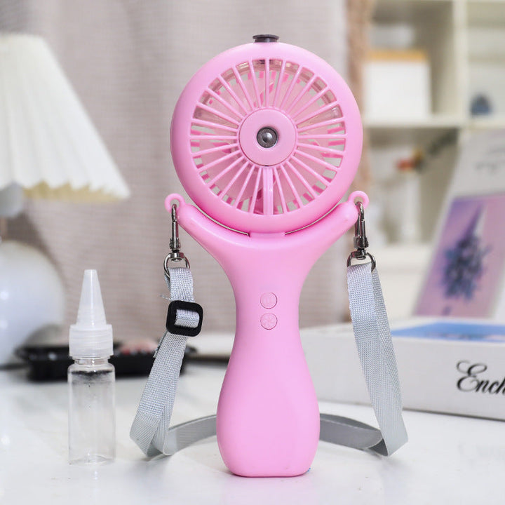 Women's Portable Mini Fan with Spray Function and Flexible Mounting System Kalsten