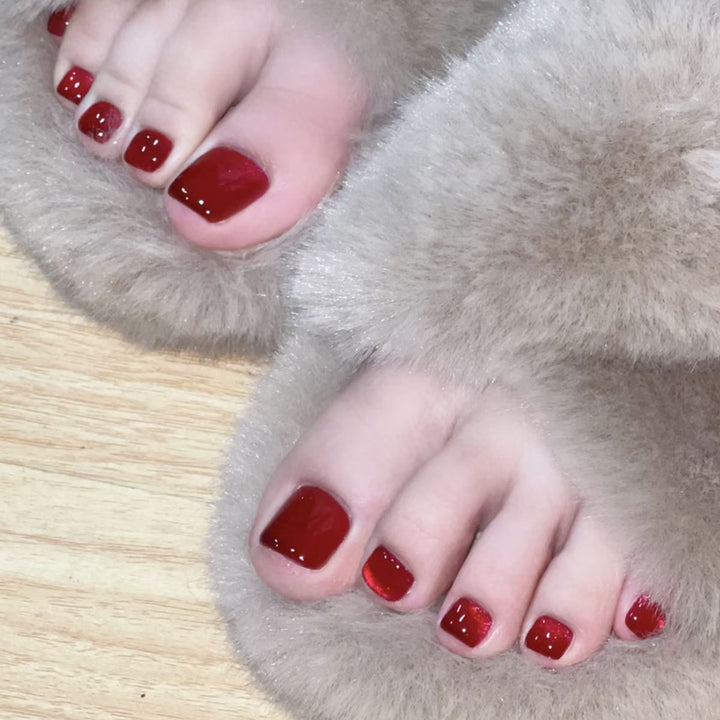 Plush Fur-Trim Slippers Kalsten