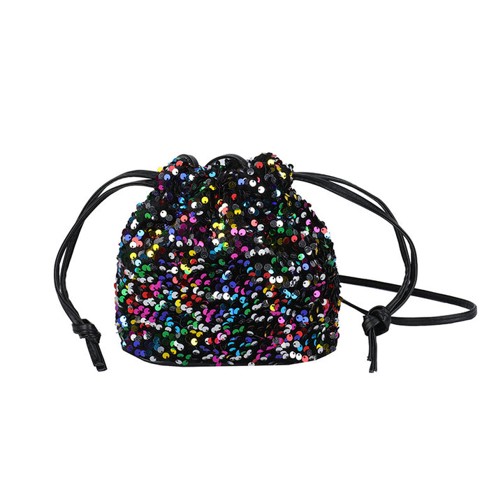 Glittery Sequin Drawstring Mini Bag Kalsten