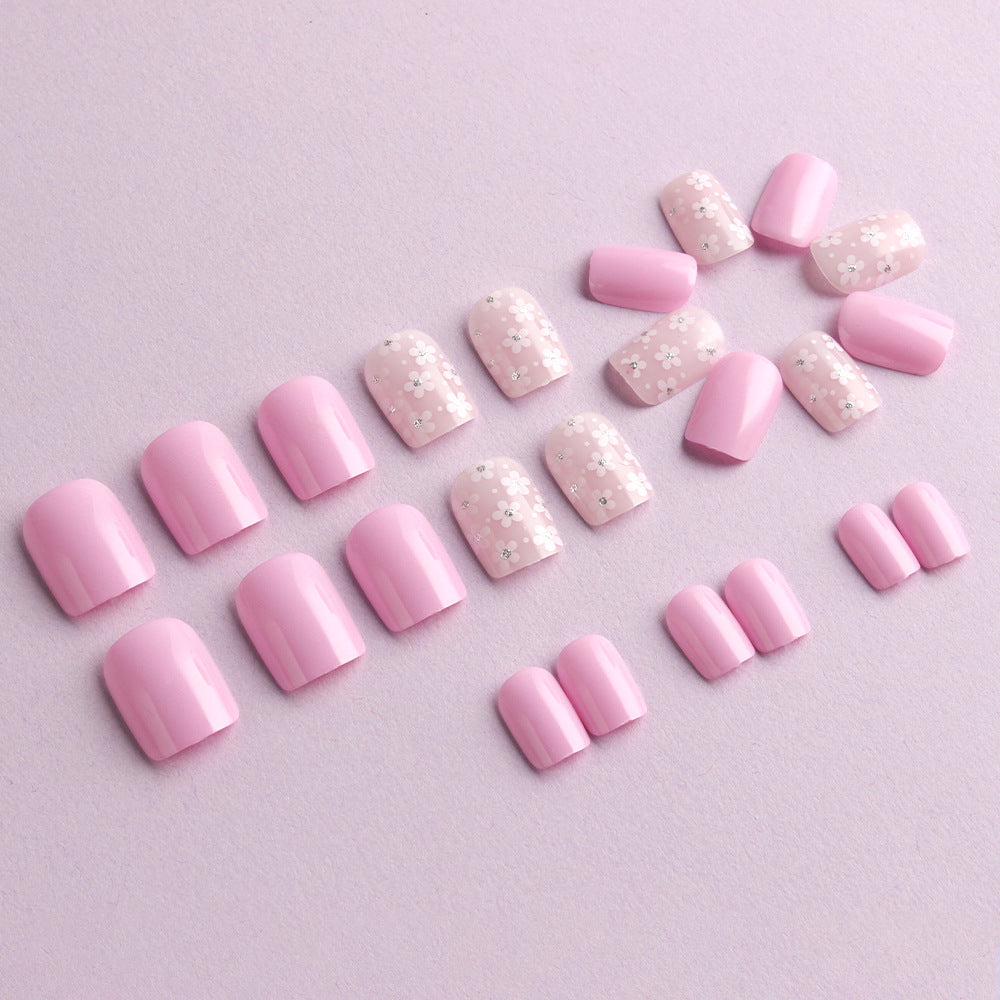 Floral Themed Press-On Nail Art Set Kalsten