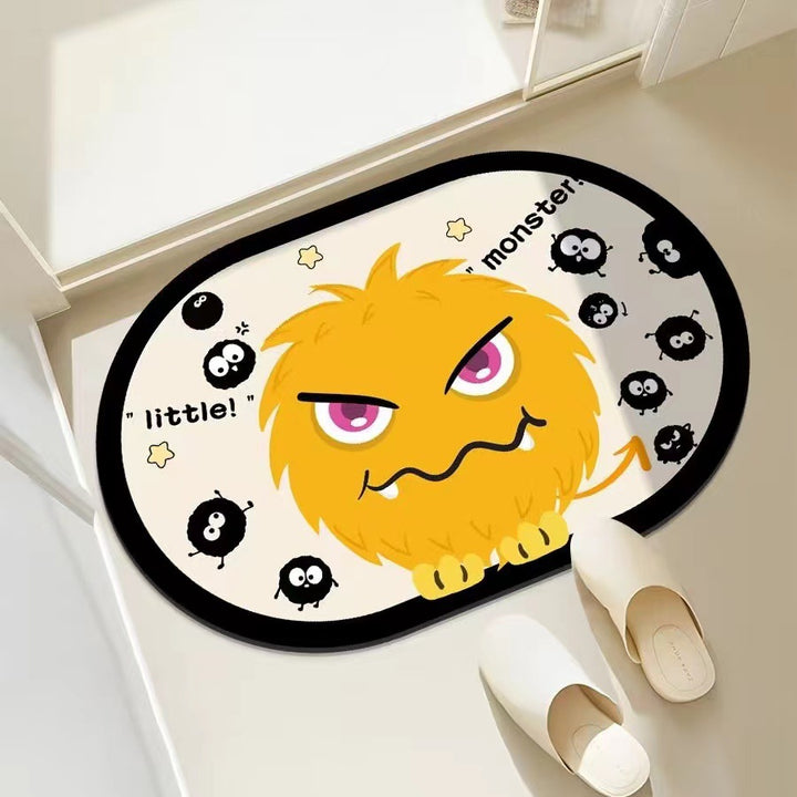 Playful Monster-Themed Bath Mat Kalsten