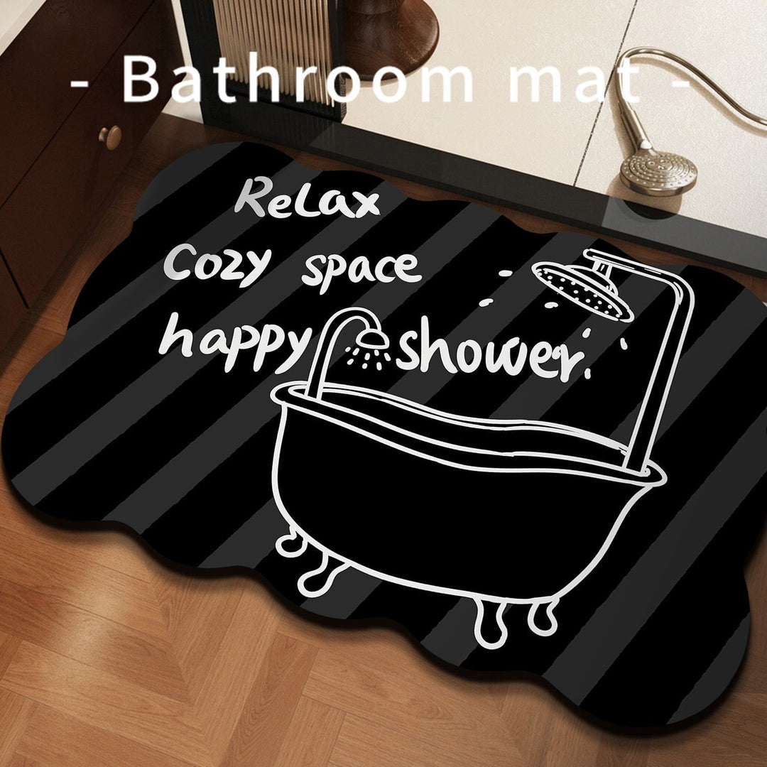 Cute Shower Theme Bath Mat